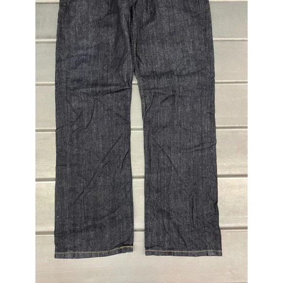Levis 514 Straight Leg Jeans Mens 33x30 Blue Dark Wash Denim 100% Cotton - Picture 5 of 16